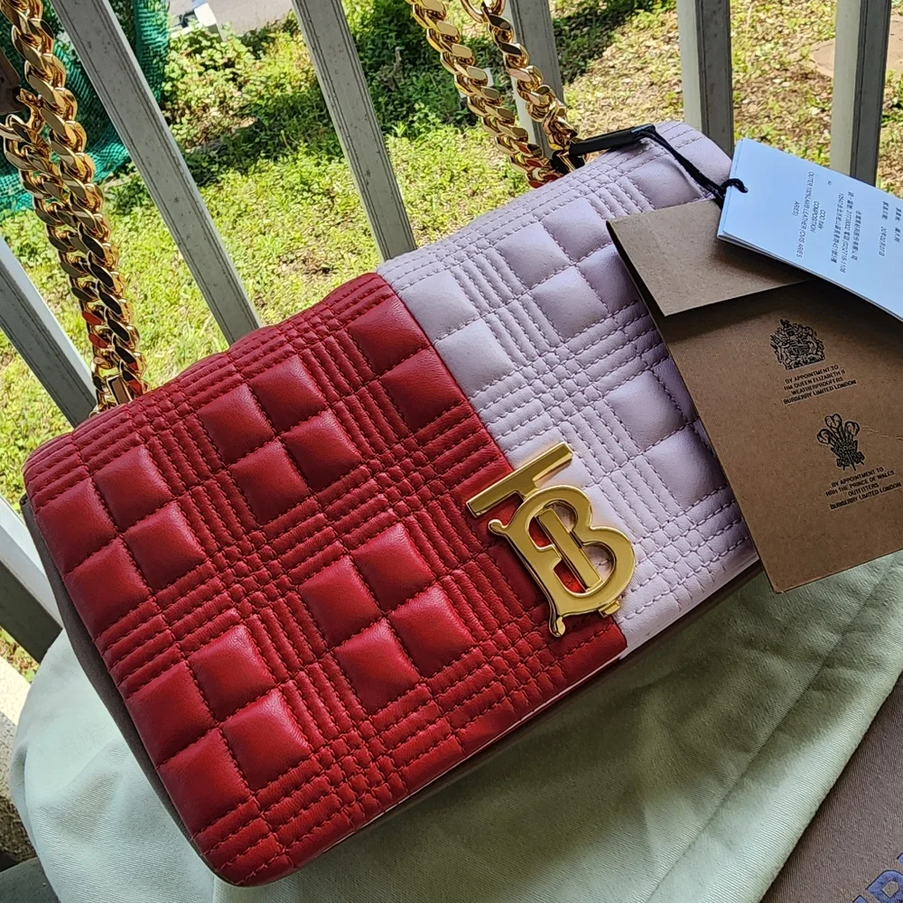 Burberry Lola Tri-color Quilted Medium Shoulder Bag - Picture 2 of 15